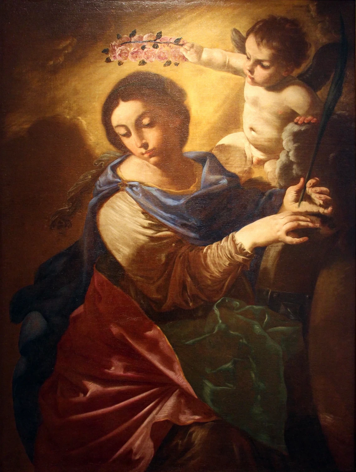 Santa Caterina d'Alessandria incoronata da un angelo - Fondazione Cavallini Sgarbi